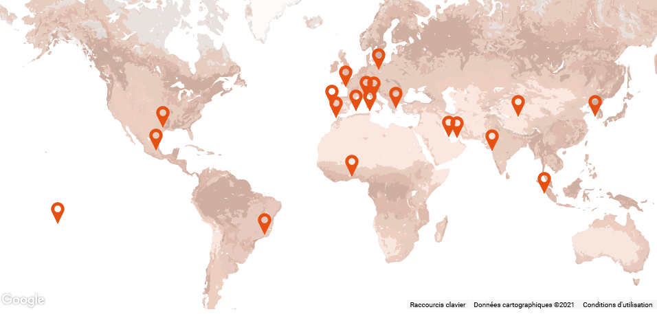 Alfyma dans le monde